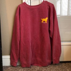Comfort color Yellow Dog Nantucket sweatshirt